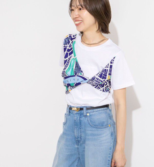 NOLLEY'S「ウォッシャブルスカーフTシャツ」|Tシャツ・カットソー|