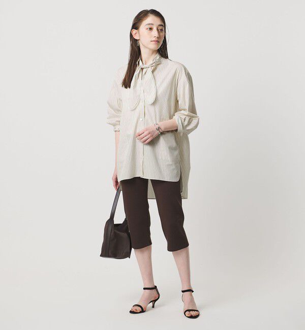 UNITED ARROWS「リボン ボウタイ チュニック シャツ」|シャツ・ブラウス|