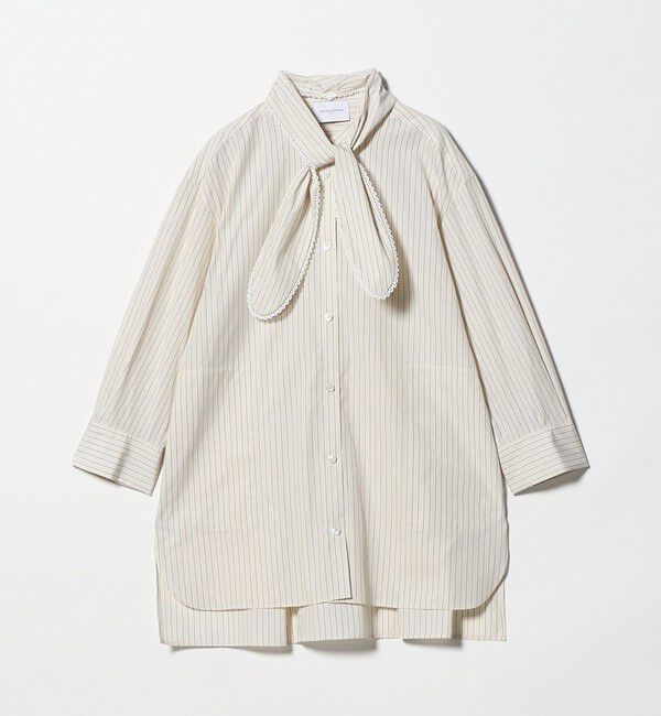 UNITED ARROWS「リボン ボウタイ チュニック シャツ」|シャツ・ブラウス|