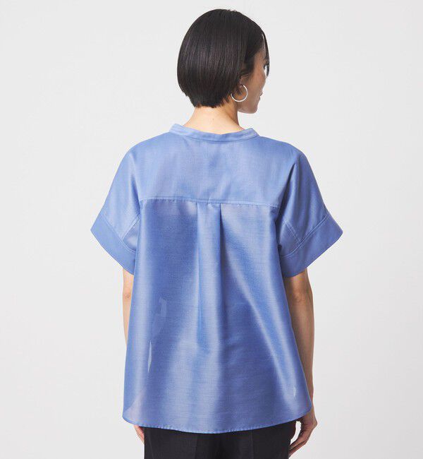 UNITED ARROWS green label relaxing「カールマイヤー ポケット ショートスリーブ ブラウス マシンウォッシャブル 通気性」|シャツ・ブラウス|