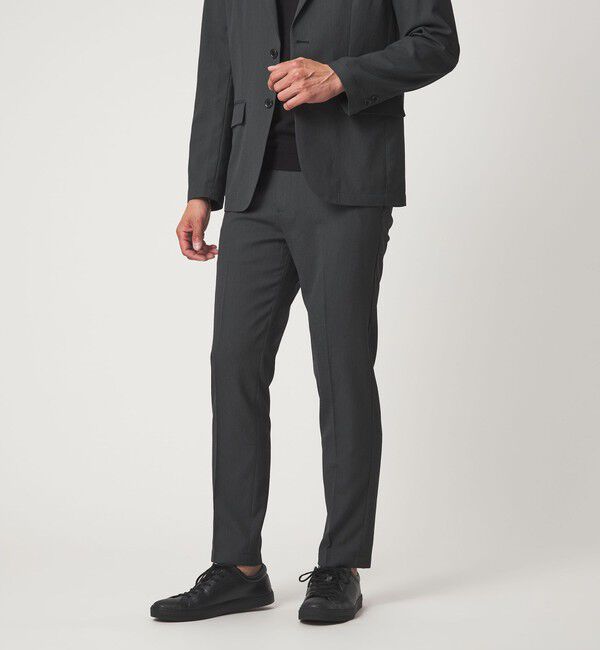 UNITED ARROWS green label relaxing「【WEB限定】JUST fit エアリーカルゼ ナロー セットアップ-2WAYストレッチ・吸水速乾-」|スーツ|
