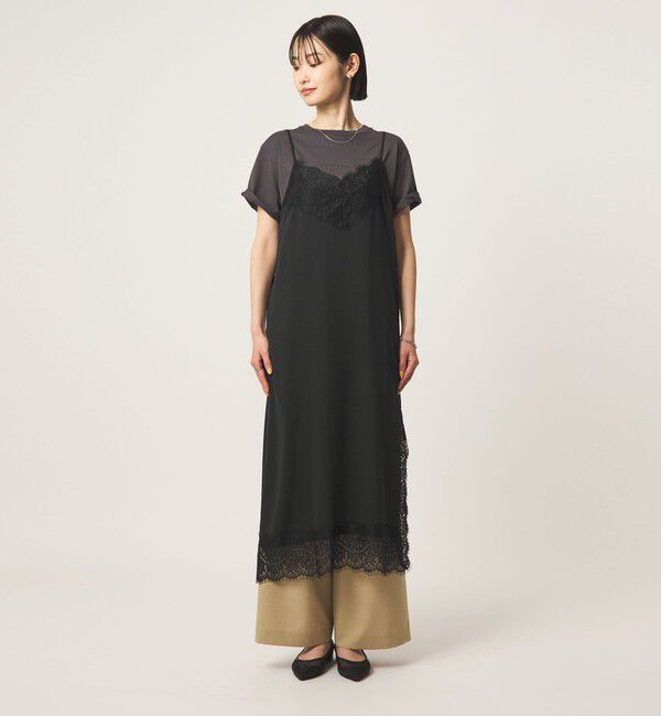 UNITED ARROWS green label relaxing「レース Vネック キャミソール ワンピース」|ワンピース|