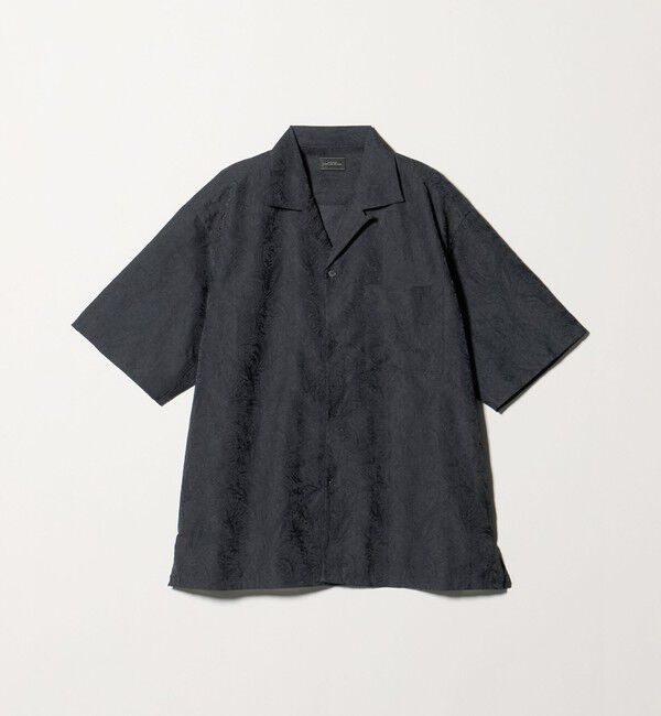 UNITED ARROWS green label relaxing「リネンライク ジャガード オープンカラー 半袖 シャツ」|シャツ・ブラウス|