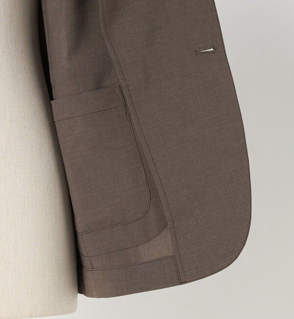 UNITED ARROWS green label relaxing「A+ ポリエステル ピンヘッド 2B スタンダード 2P セットアップジャケット -ウォッシャブル・ストレッチ・撥」|テーラードジャケット|