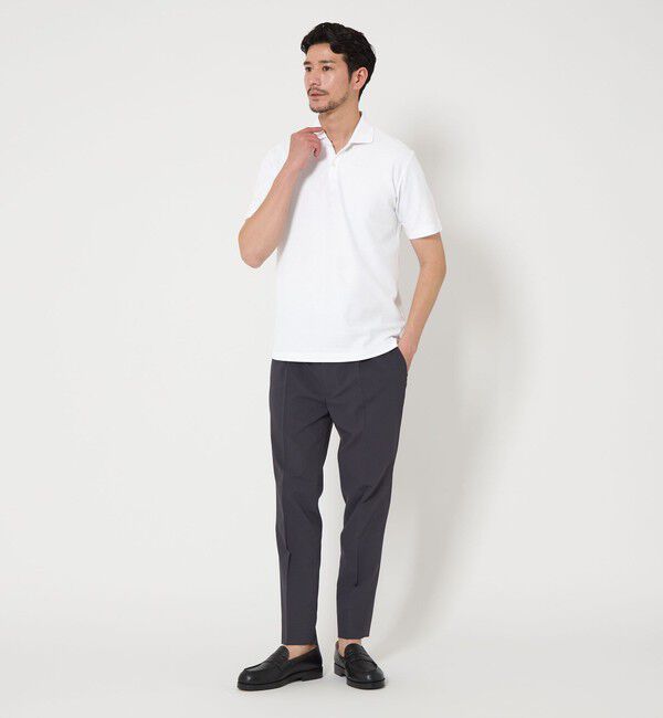 BEAUTY&YOUTH UNITED ARROWS「【WEB限定 WARDROBE SMART】ステイ クリーン ピケ スキッパー ポロシャツ【抗菌防臭】」|ポロシャツ|