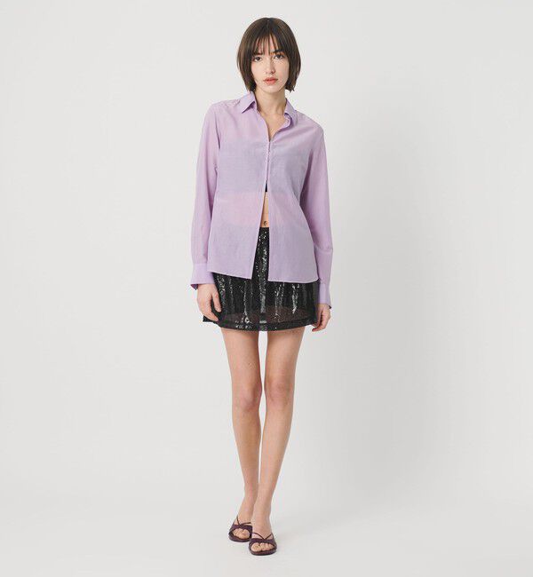 ATTISESSION「＜ATTISESSION＞スパンコール ミニスカート」|スカート|