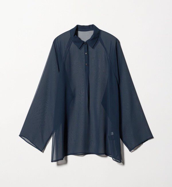 ATTISESSION「＜ATTISESSION＞ラグラン ポロカラーシャツ」|シャツ・ブラウス|