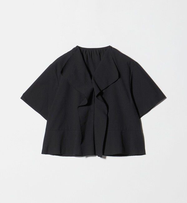 BEAUTY&YOUTH UNITED ARROWS「ソリッド&ストライプ ラッフル シャツブラウス ウォッシャブル」|シャツ・ブラウス|