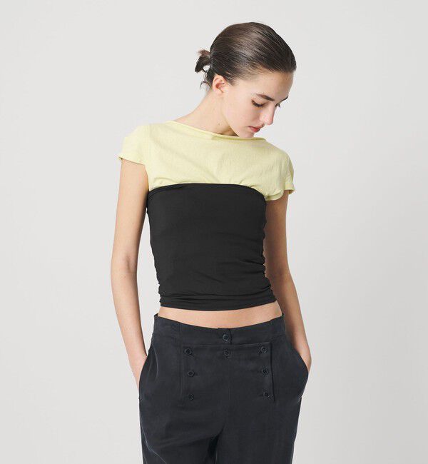 ATTISESSION「＜ATTISESSION＞タイ チューブトップ」|Tシャツ・カットソー|BLACK