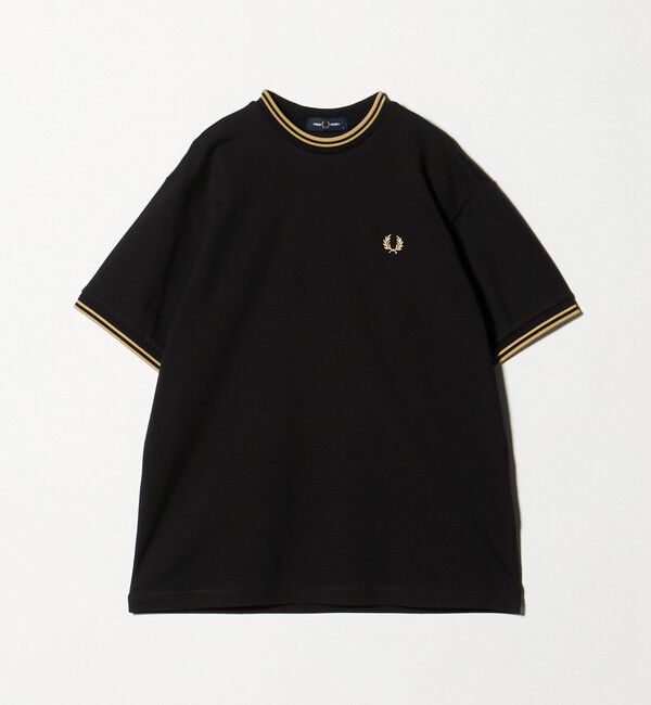 BEAUTY&YOUTH UNITED ARROWS「【別注】＜FRED PERRY＞ツインティップ クルーネック Tシャツ」|Tシャツ・カットソー|BLACK