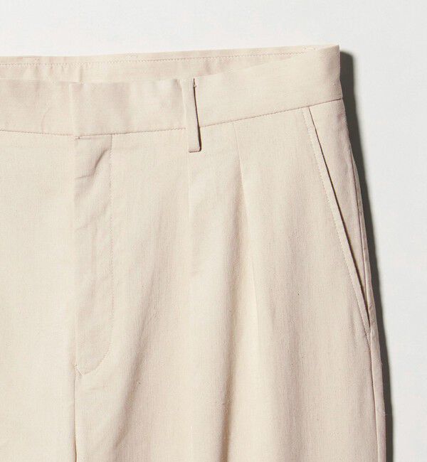 BEAUTY&YOUTH UNITED ARROWS「タンブル リネン スラックス NO.9」|チノ|