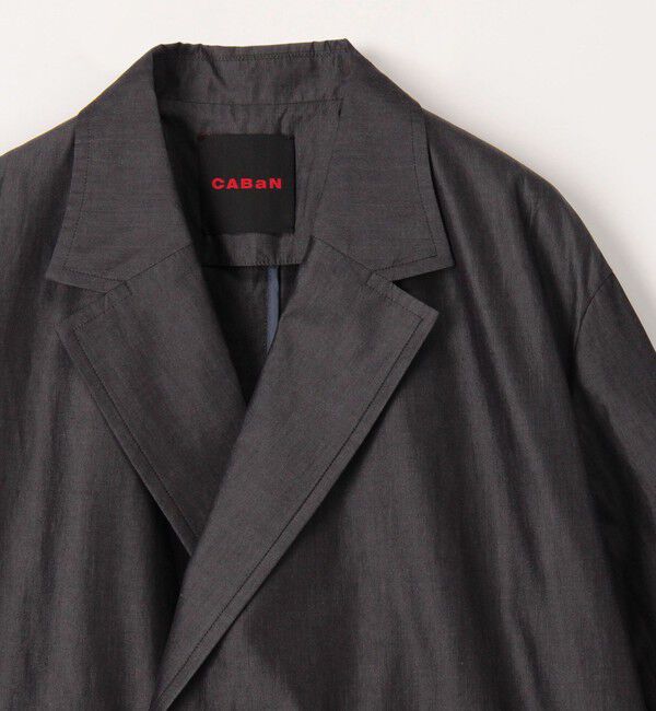 CABaN「コットンシャンブレー ベルテッドダブルブレストジャケット」|テーラードジャケット|
