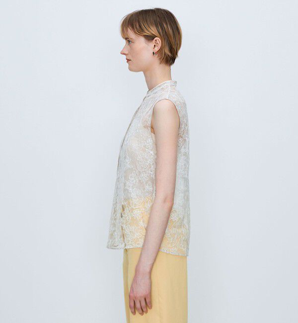 TOMORROWLAND collection「ローダンセエンブロイダリー ノースリーブブラウス」|シャツ・ブラウス|