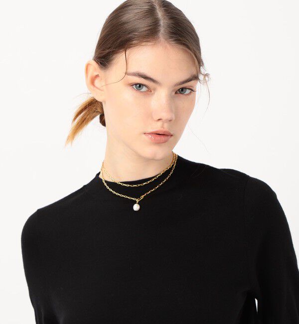 TOMORROWLAND GOODS「【別注】januka Chain w/Pearl ロングネックレス」|ネックレス|