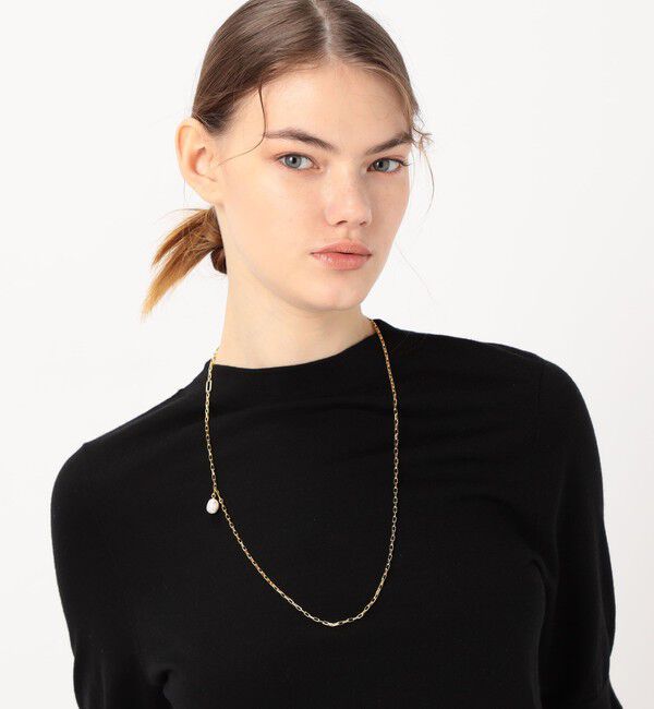 TOMORROWLAND GOODS「【別注】januka Chain w/Pearl ロングネックレス」|ネックレス|