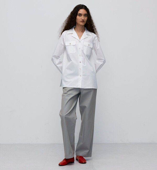 BACCA「コットンブロード オープンカラーシャツ」|シャツ・ブラウス|