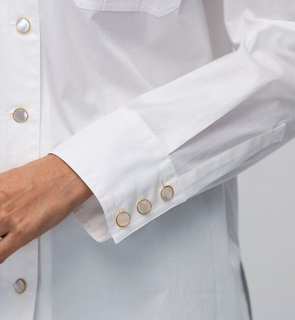 BACCA「コットンブロード オープンカラーシャツ」|シャツ・ブラウス|