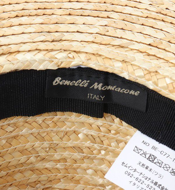 NOLLEY'S「【Benelli Montacone/ベネリ モンタコーネ】カンカン帽リボン付き」|ハット|