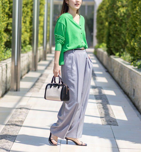 NOLLEY'S「【一部WEB限定カラー】《手洗い可能》エアリータッチゆったりVネックカーディガン」|カーディガン|