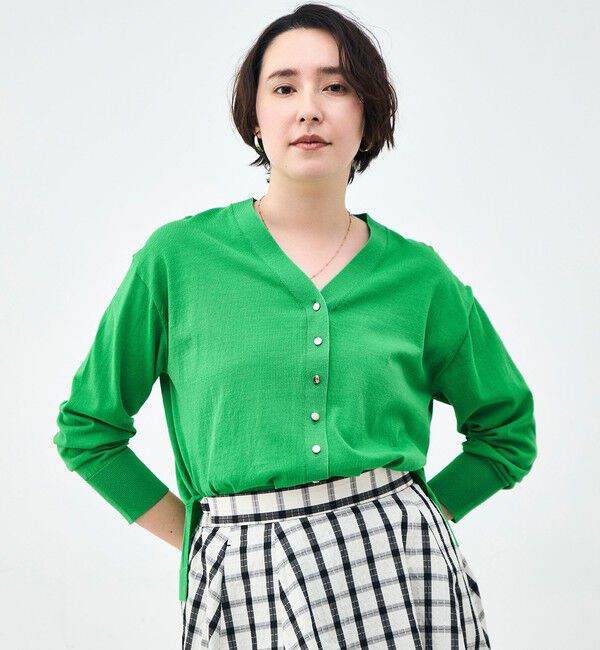 NOLLEY'S「【一部WEB限定カラー】《手洗い可能》エアリータッチゆったりVネックカーディガン」|カーディガン|