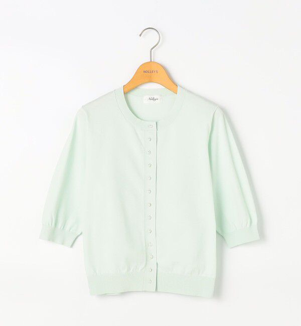 NOLLEY'S「《手洗い可能》コットンテックス6分袖カーディガン」|カーディガン|