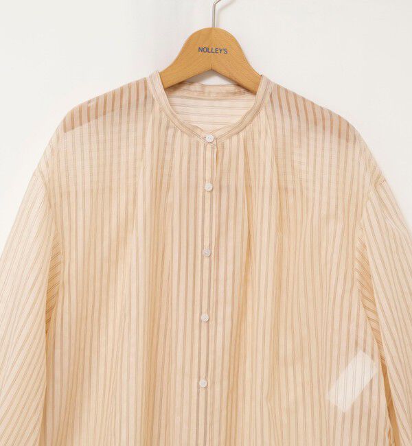 NOLLEY'S「ウォッシャブルサイドボタンシアーブラウス」|シャツ・ブラウス|