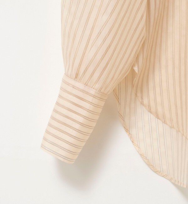 NOLLEY'S「ウォッシャブルサイドボタンシアーブラウス」|シャツ・ブラウス|