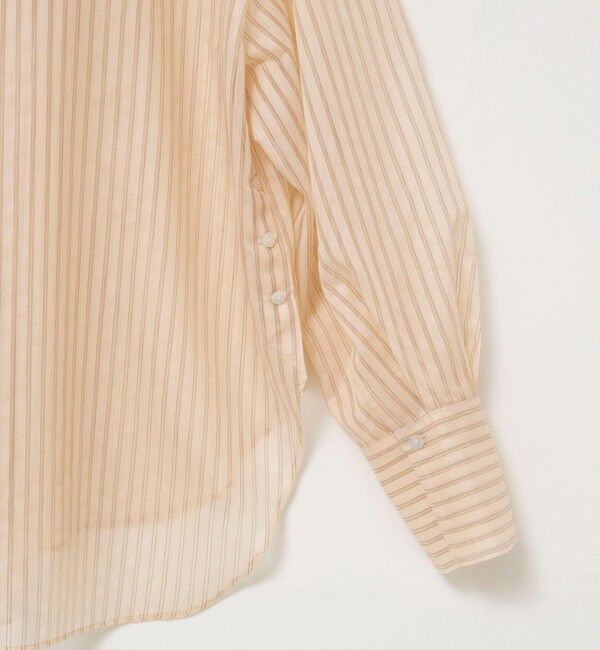 NOLLEY'S「ウォッシャブルサイドボタンシアーブラウス」|シャツ・ブラウス|
