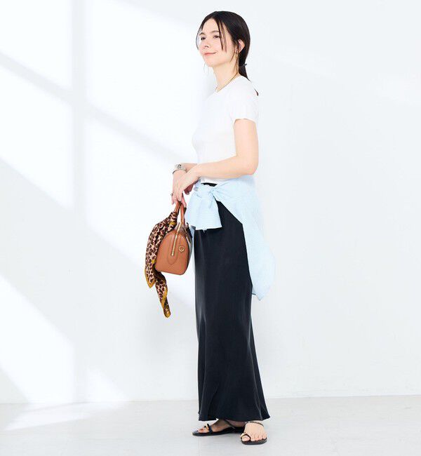 NOLLEY'S sophi「《手洗い可能/アンサンブル対応》マルチファンクション総針半袖プルオーバー」|ニット・セーター|