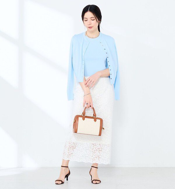 NOLLEY'S sophi「《手洗い可能/アンサンブル対応》マルチファンクションハイゲージクルーネックカーディガン」|カーディガン|