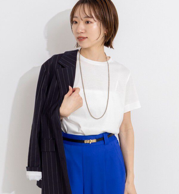 NOLLEY'S「ウォッシャブルベーシックTシャツ」|Tシャツ・カットソー|