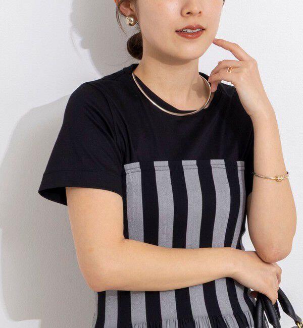 NOLLEY'S「ウォッシャブルベーシックTシャツ」|Tシャツ・カットソー|ブラック