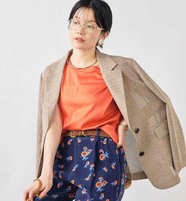 NOLLEY'S「ウォッシャブルスカーレット柄タックパンツ」|その他|