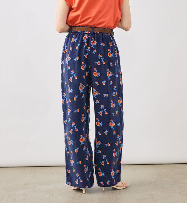 NOLLEY'S「ウォッシャブルスカーレット柄タックパンツ」|その他|