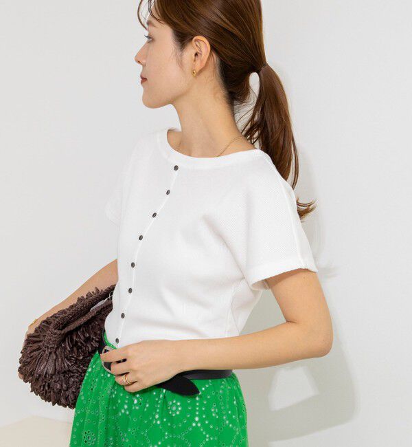 NOLLEY'S「ウォッシャブルスリット2WAYプルオーバー」|Tシャツ・カットソー|