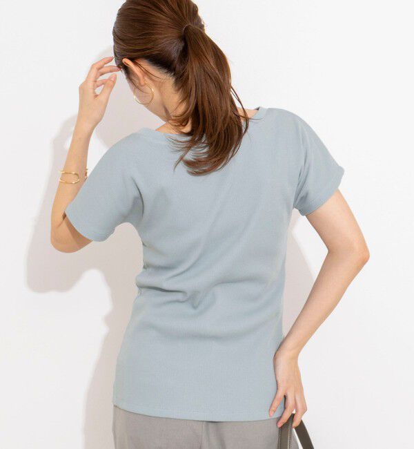 NOLLEY'S「ウォッシャブルスリット2WAYプルオーバー」|Tシャツ・カットソー|