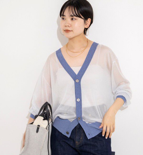 Rie Miller「シアー2WAYカーディガン星インターシャ」|カーディガン|