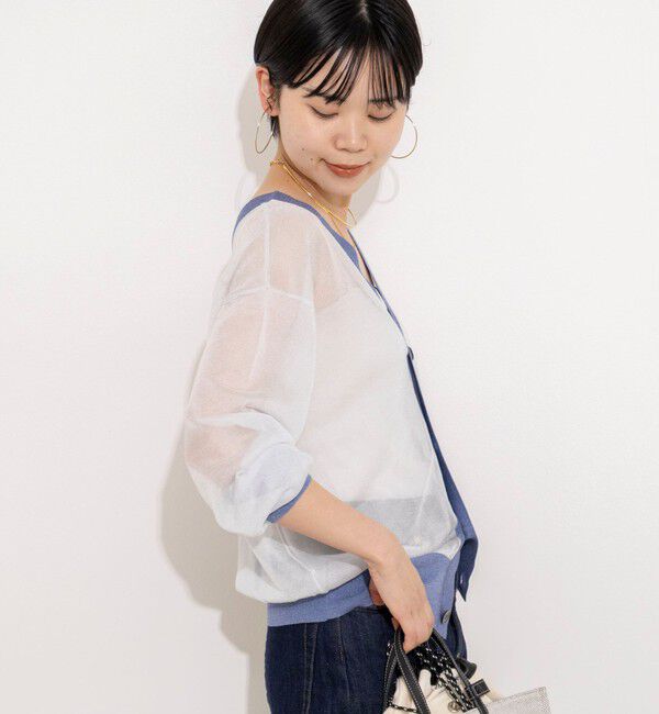 Rie Miller「シアー2WAYカーディガン星インターシャ」|カーディガン|