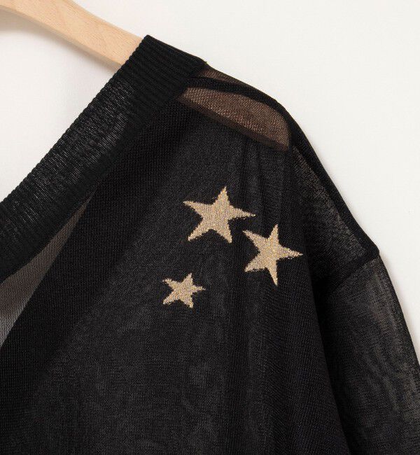 Rie Miller「シアー2WAYカーディガン星インターシャ」|カーディガン|