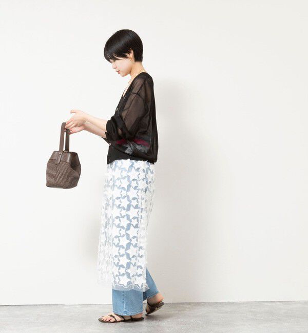 Rie Miller「シアー2WAYカーディガン星インターシャ」|カーディガン|