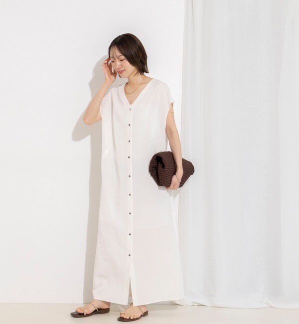 NOLLEY'S「ウォッシャブルセルロースリネン2WAYワンピース」|ワンピース|