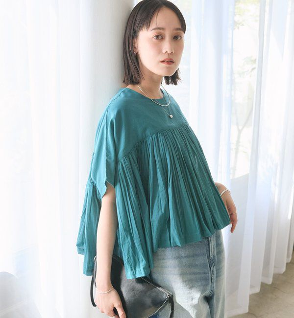  「【着映え】ギャザーボリュームブラウス」|シャツ・ブラウス|