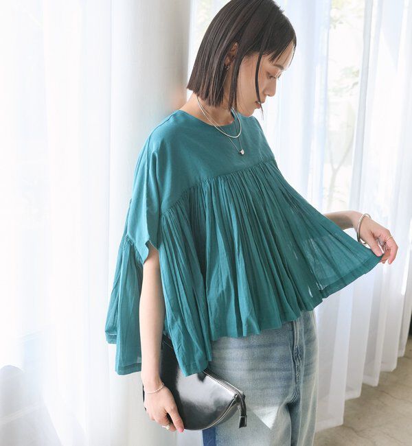  「【着映え】ギャザーボリュームブラウス」|シャツ・ブラウス|