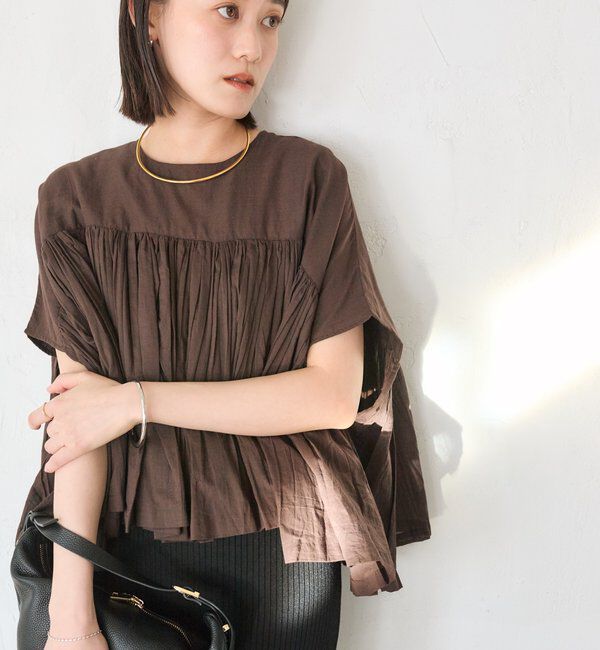  「【着映え】ギャザーボリュームブラウス」|シャツ・ブラウス|