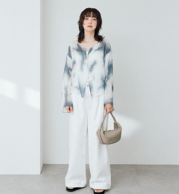  「【a Nice （ア ・ニース）】2WAYリネンブラウス」|シャツ・ブラウス|