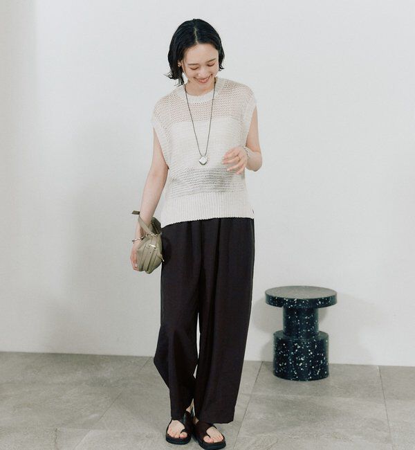  「予約【鮮度抜群】ラスティックニットベスト」|ニット・セーター|