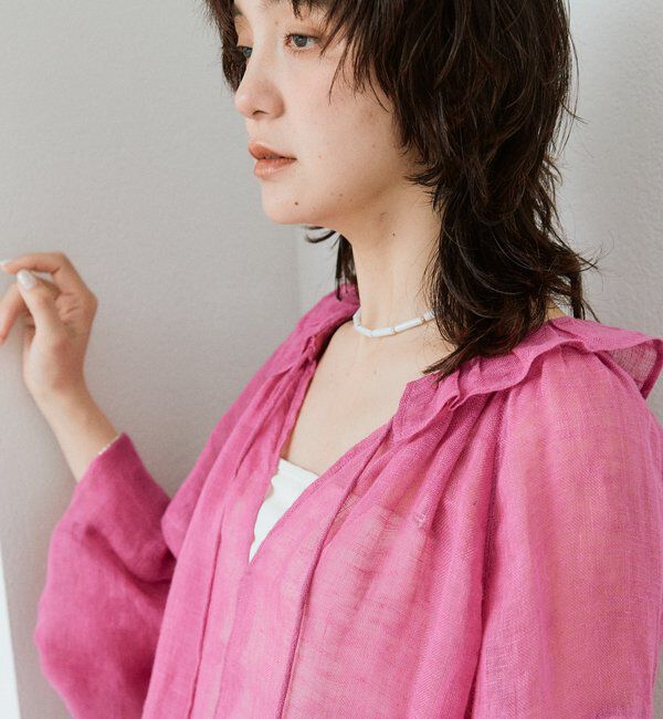  「予約【軽やかな装いのアクセントに】カラービーズネックレス」|ネックレス|