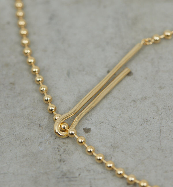  「ボールチェーンフックネックレス」|リング|