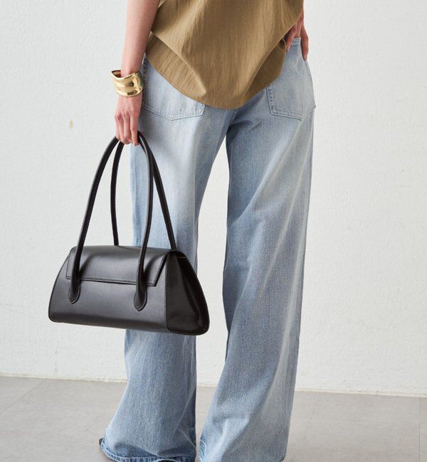  「ハイウエストダメージデニムパンツ」|デニム|