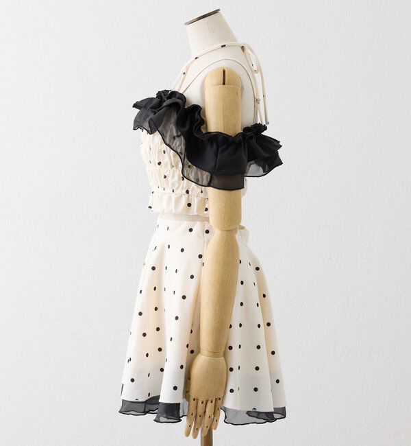  「swimwear/フリルオフショル＋フレアミニスカート(3点セット)」|その他|